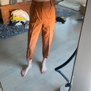 Limited edition Banana Republic heritage tapered linen pants - size 6 - rust